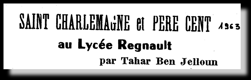 Article de Presse de Tahar Ben Jelloun