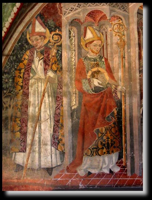 St Denis  gauche, et St Grat  droite