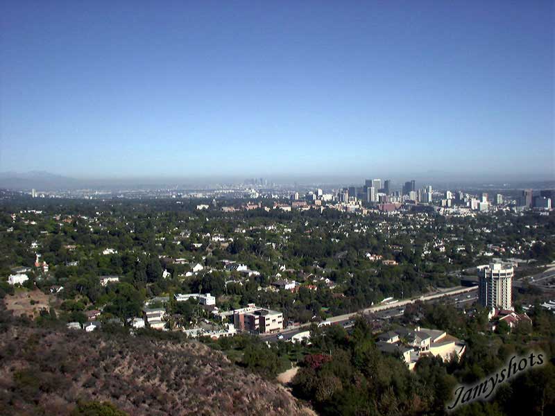 Vue sur Los Angeles du muse.