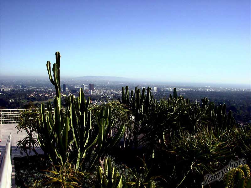 Centre de Los Ageles. Vue du muse Paul getty.