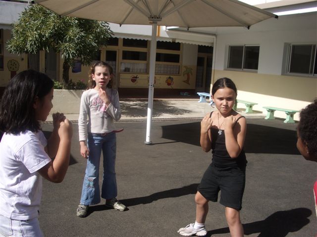 Cours de gymnastique.