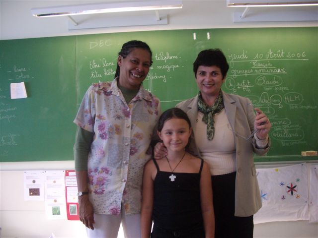 Avec Rita, ma maitresse et Assunta.