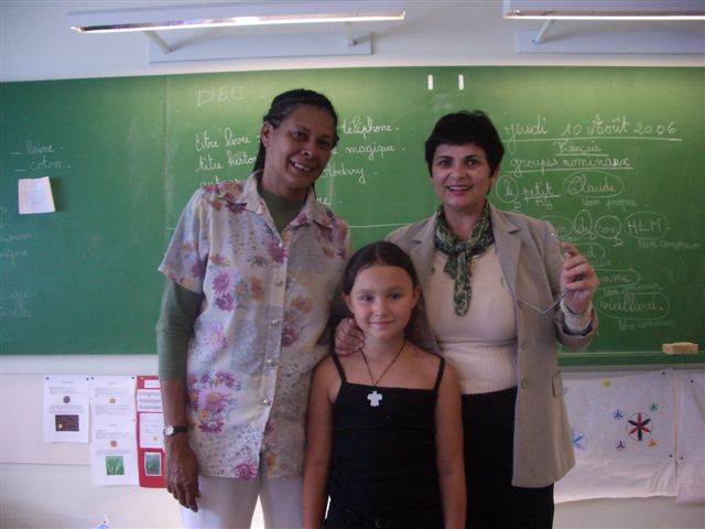 Avec Rita, ma maitresse et Assunta.