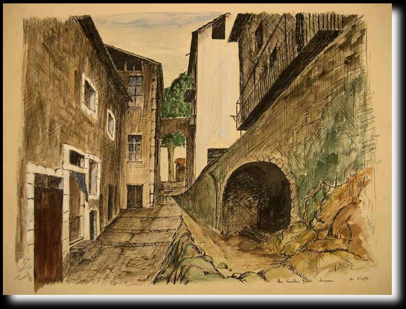 Aquarelle peinte le 07 novembre 1964