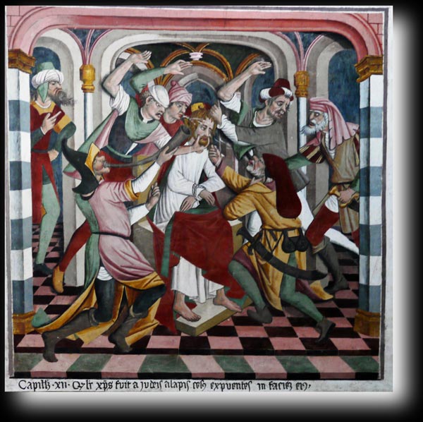 QVALITER CHRISTVS FVIT A JVDEIS A LAPIS CESVS EXPVENTES IN FACIEN EJVS