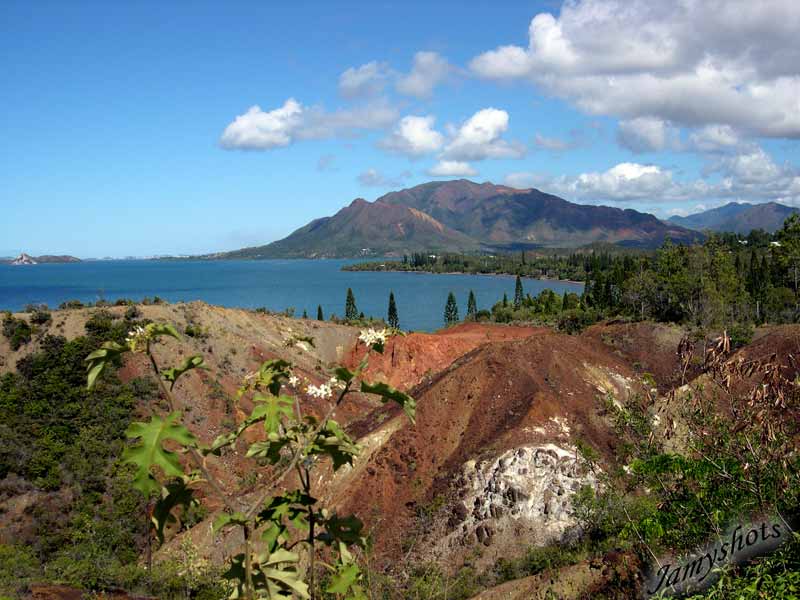 La baie de Plum et le mont Dore