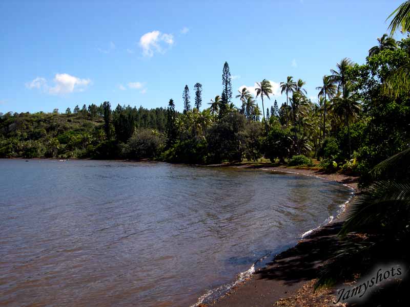 Plage sauvage de Goro.