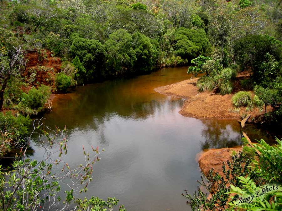 Paysage Triasique de la Pange. Dcor naturel du film de la BBC"Sur la terre des dinosaures".