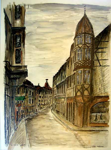 Rue principale de Lahr en fort Noire
